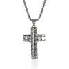 Náhrdelník kryštálový krížik z chirurgickej ocele S288250 Náhrdelník kryštálový krížik z chirurgickej ocele S288250