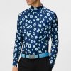 Pánske tričko J.Lindeberg Aello Soft Compression Print modré s animal potlačou M Pánske tričko J.Lindeberg Aello Soft Compression Print modré s animal potlačou M