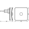 Noční lampa Ledvance Lunetta 4058075759282, 0,3W Noční lampa Ledvance Lunetta 4058075759282, 0,3W