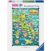 RAVENSBURGER Puzzle Mapa Itálie - Italská vinařská prohlídka 1000 dílků RAVENSBURGER Puzzle Mapa Itálie - Italská vinařská prohlídka 1000 dílků