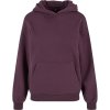 Build your Brand Mikina s kapucí Fluffy BY 289, oversize, dámská COT560289ann15-plum purple 5XL Švestková fialová Build your Brand Mikina s kapucí Fluffy BY 289, oversize, dámská COT560289ann15-plum purple 5XL Švestková fialová