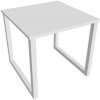 Pracovný stôl UNI O, 80x75,5x80 cm, biela/biela Pracovný stôl UNI O, 80x75,5x80 cm, biela/biela