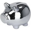 H&S Decoration Keramická pokladnička Silver Pig 9x11,5x9 cm H&S Decoration Keramická pokladnička Silver Pig 9x11,5x9 cm