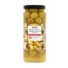 Tesco Zelené olivy plnené paprikovou pastou v slanom náleve 340 g Tesco Zelené olivy plnené paprikovou pastou v slanom náleve 340 g