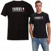 Pánske tričko Tommy Hilfiger Jeans 1985 čierne tričko bavlna logo XL Pánske tričko Tommy Hilfiger Jeans 1985 čierne tričko bavlna logo XL