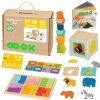 Montessori play box 7v1 drevená vzdelávacia sada pre deti 31–36 mesiacov fsc Montessori play box 7v1 drevená vzdelávacia sada pre deti 31–36 mesiacov fsc