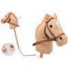 Hojdací koník Holly Hobby LUX na palici, zvuk, 80 cm, A4, Béžová Hojdací koník Holly Hobby LUX na palici, zvuk, 80 cm, A4, Béžová