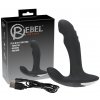 Rebel - vibrátor na prostatu s rotujúcimi perličkami - čierny Rebel - vibrátor na prostatu s rotujúcimi perličkami - čierny