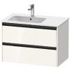 Duravit Ketho.2 - Umývadlová skrinka, 55x81x48 cm, 2 zásuvky, lesklá biela K25267022220000 Duravit Ketho.2 - Umývadlová skrinka, 55x81x48 cm, 2 zásuvky, lesklá biela K25267022220000