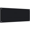 vidaXL Kuchynská zástena, čierna 100x40 cm, tvrdené sklo vidaXL Kuchynská zástena, čierna 100x40 cm, tvrdené sklo