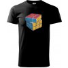Rubikova kocka kreslená - Tričko extra veľké (5-8XL) - 5XL ( Čierna ) Rubikova kocka kreslená - Tričko extra veľké (5-8XL) - 5XL ( Čierna )