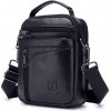 Bullcaptain pánska kožená taška messenger Amaro Čierna 3L Bullcaptain pánska kožená taška messenger Amaro Čierna 3L