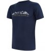 Sensor Merino Active Pt Mountains Deep Blue pánske funkčné tričko - XXL Sensor Merino Active Pt Mountains Deep Blue pánske funkčné tričko - XXL