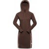 Dámske mikinové šaty ALPINE PRE OLEBA hnedá M Dámske mikinové šaty ALPINE PRE OLEBA hnedá M
