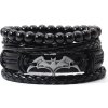 Predator Q1 Kožený náramok Batman – sada 4 ks – Q07 Predator Q1 Kožený náramok Batman – sada 4 ks – Q07