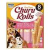 Churu Dog Rolls Chicken with Salmon wraps 8x12g Churu Dog Rolls Chicken with Salmon wraps 8x12g