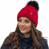 Zimná čiapka s brmbolcom teplá červená VIVISENCE 7014 Zimná čiapka s brmbolcom teplá červená VIVISENCE 7014