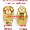 SMA male to RP SMA female redukcia SMA male to RP SMA female redukcia