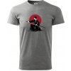 Japan culture - samurai - Klasické pánske tričko vyššej gramáže - 4XL ( Tmavosivý melír ) Japan culture - samurai - Klasické pánske tričko vyššej gramáže - 4XL ( Tmavosivý melír )