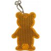 Reflexný prívesok bezpečnostné Medveď oranžový