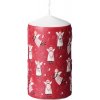 Vianočná sviečka valec 60 x 110 mm Holiday Spirit červená Vianočná sviečka valec 60 x 110 mm Holiday Spirit červená