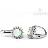 ADANITO SSN013282W - Strieborné opálové náušnice so zirkónmi ADANITO SSN013282W - Strieborné opálové náušnice so zirkónmi