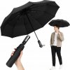 Automatický čierny dáždnik s UV filtrom Automatický čierny dáždnik s UV filtrom