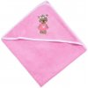 Praktik Detská osuška LILI 63 s kapucňou ružová Bavlna 100x100 cm Praktik Detská osuška LILI 63 s kapucňou ružová Bavlna 100x100 cm