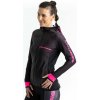Crussis Dámská mikina CRUSSIS, černá/růžová Crussis Dámská mikina CRUSSIS, černá/růžová