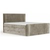 Svetlohnedá boxspring posteľ s úložným priestorom 180x200 cm Bergamo – Maison de Rêve Svetlohnedá boxspring posteľ s úložným priestorom 180x200 cm Bergamo – Maison de Rêve