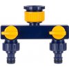 Rozbočovač Strend Pro Garden TS3017, spojka 2-way, záhradná, s ventilmi Rozbočovač Strend Pro Garden TS3017, spojka 2-way, záhradná, s ventilmi