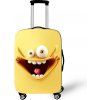 Elastický obal na kufor Crazy Face 10 - svetložltý Veľkosť: M Elastický obal na kufor Crazy Face 10 - svetložltý Veľkosť: M