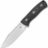 QSP Knife Bison V2, Satin D2 Blade, Black Micarta Handle QS134-A QSP Knife Bison V2, Satin D2 Blade, Black Micarta Handle QS134-A