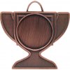 MMC17050/B - Medaila pohár (50x50 mm, hr.2 mm) bronz - striebro MMC17050/B - Medaila pohár (50x50 mm, hr.2 mm) bronz - striebro