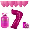 HeliumKing Hélium párty set na 7. narodeniny s ružovými balónmi HeliumKing Hélium párty set na 7. narodeniny s ružovými balónmi