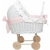 Caramella Baby Pink ratanový kočík pre bábiky Caramella Baby Pink ratanový kočík pre bábiky