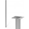 Walteco Nábytková noha okrúhla, priemer 30mm, výška 800mm, sivá , 50345 Walteco Nábytková noha okrúhla, priemer 30mm, výška 800mm, sivá , 50345