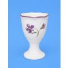 Český porcelán Dubí kalíšok na vajcia bez podstavca fialky 7,5 cm