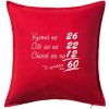 Vyzerá, cíti sa, chová sa - 60 rokov - Vankúš 50x50 - 50x50 - Iba poťah ( Červená ) Vyzerá, cíti sa, chová sa - 60 rokov - Vankúš 50x50 - 50x50 - Iba poťah ( Červená )