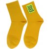 Dámske žlté ponožky TICK/TOCK Dámske žlté ponožky TICK/TOCK
