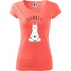 Yoga Llamaste - Dámske tričko Pure - 2XL ( Korálová ) Yoga Llamaste - Dámske tričko Pure - 2XL ( Korálová )