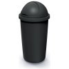 Compacta R Roller Odpadkový kôš recyklovaný čierny s recyklovane čiernym vekom 60 l