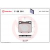 Sada brzdových platničiek, vždy 4 kusy v sade BREMBO P 86 001 (P86001) Sada brzdových platničiek, vždy 4 kusy v sade BREMBO P 86 001 (P86001)