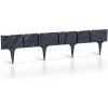 Záhradný obrubník plast 390 cm x 18,5 cm sivý Záhradný obrubník plast 390 cm x 18,5 cm sivý