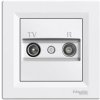 Schneider Electric Slovakia spol. s r.o. Asfora EPH3300221 - zásuvka anténna TV-R priebežná - 4 dB - biela Schneider Electric Slovakia spol. s r.o. Asfora EPH3300221 - zásuvka anténna TV-R priebežná - 4 dB - biela