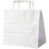 Papierová taška 26+17 x 25 cm biela, 50 ks Papierová taška 26+17 x 25 cm biela, 50 ks