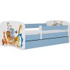 Kocot kids Detská posteľ Babydreams zvieratká modrá, variant 70x140, bez šuplíků, bez matrace Kocot kids Detská posteľ Babydreams zvieratká modrá, variant 70x140, bez šuplíků, bez matrace