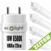 ECOLIGHT 4x LED trubicové svetlo 120cm 18W 6500K 1800lm T8 G13 - studená biela ECOLIGHT 4x LED trubicové svetlo 120cm 18W 6500K 1800lm T8 G13 - studená biela