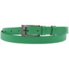 Špongr dámsky úzky kožený opasok 20068 zelený