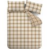 Oranžové/svetlohnedé obliečky na dvojlôžko 200x200 cm Kelso Check – Catherine Lansfield Oranžové/svetlohnedé obliečky na dvojlôžko 200x200 cm Kelso Check – Catherine Lansfield